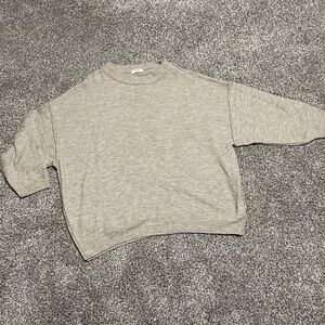 Zenana Outfitters natural color 3/4 sleeve sweater